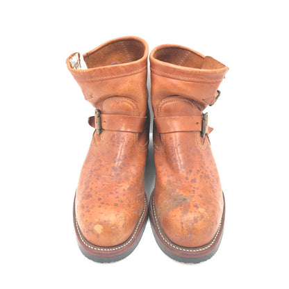 【現状渡し品】【メンズ】 CHIPPEWA チペワ TAN RENEGADE SHORT ENGINEER BOOTS 91065 USA製 白タグ タン レネゲード ショート エンジニア ブーツ 靴 164-260815-rt-26-tagh サイズ：7E カラー：ブラウン 万代Net店