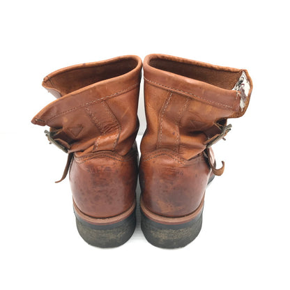 【現状渡し品】【メンズ】 CHIPPEWA チペワ TAN RENEGADE SHORT ENGINEER BOOTS 91065 USA製 白タグ タン レネゲード ショート エンジニア ブーツ 靴 164-260815-rt-26-tagh サイズ：7E カラー：ブラウン 万代Net店
