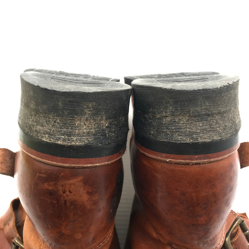 【現状渡し品】【メンズ】 CHIPPEWA チペワ TAN RENEGADE SHORT ENGINEER BOOTS 91065 USA製 白タグ タン レネゲード ショート エンジニア ブーツ 靴 164-260815-rt-26-tagh サイズ：7E カラー：ブラウン 万代Net店