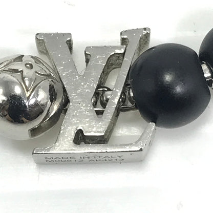 【中古品】【メンズ】 LOUIS VUITTON ルイ・ヴィトン MONOGRAM BEADS BRACELET M00512 モノグラム ビーズ ブレスレット アクセサリー 179-260818-rt-26-tag カラー：シルバー/ブラック 万代Net店