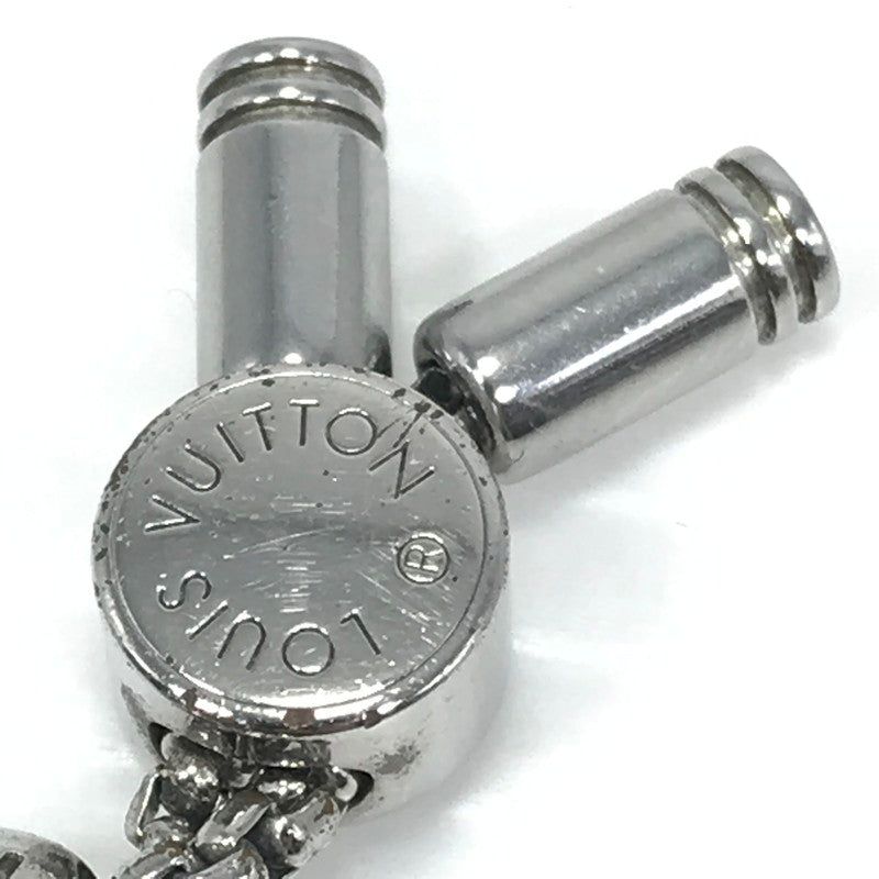 【中古品】【メンズ】 LOUIS VUITTON ルイ・ヴィトン MONOGRAM BEADS BRACELET M00512 モノグラム ビーズ ブレスレット アクセサリー 179-260818-rt-26-tag カラー：シルバー/ブラック 万代Net店
