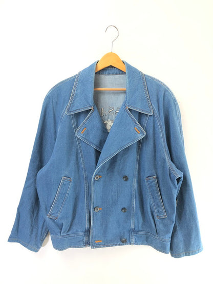 【中古品】【メンズ】 TRUSSARDI JEANS トラサルディ ジーンズ DENIM RIDERS JACKET デニム ライダース ジャケット ライトアウター 146-260815-rt-15-tagh サイズ：48 カラー：インディゴ 万代Net店