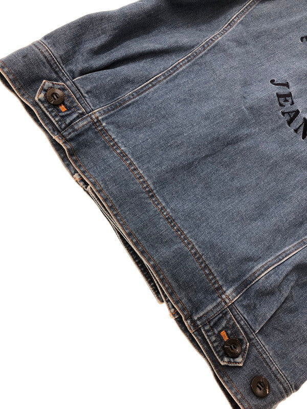 【中古品】【メンズ】 TRUSSARDI JEANS トラサルディ ジーンズ DENIM RIDERS JACKET デニム ライダース ジャケット ライトアウター 146-260815-rt-15-tagh サイズ：48 カラー：インディゴ 万代Net店