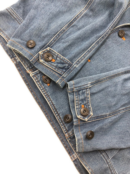 【中古品】【メンズ】 TRUSSARDI JEANS トラサルディ ジーンズ DENIM RIDERS JACKET デニム ライダース ジャケット ライトアウター 146-260815-rt-15-tagh サイズ：48 カラー：インディゴ 万代Net店