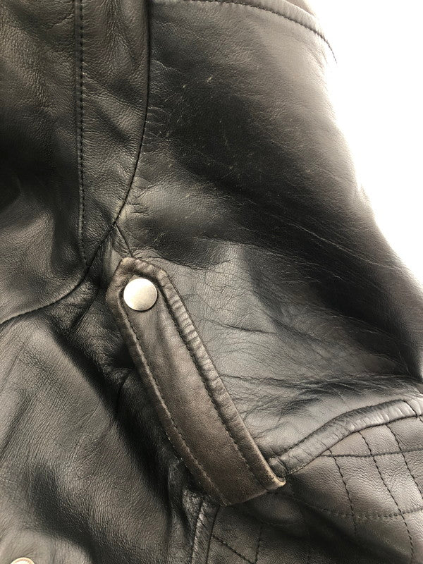 【現状渡し品】【メンズ】 JACK ROSE ジャック ローズ SHEEP SKIN RIDERS 273502 シープ スキン ライダース ライトアウター 147-260815-rt-18-tagh サイズ：3 カラー：ブラック 万代Net店
