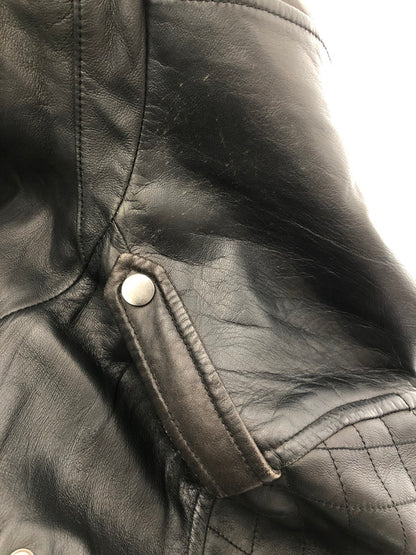 【現状渡し品】【メンズ】 JACK ROSE ジャック ローズ SHEEP SKIN RIDERS 273502 シープ スキン ライダース ライトアウター 147-260815-rt-18-tagh サイズ：3 カラー：ブラック 万代Net店