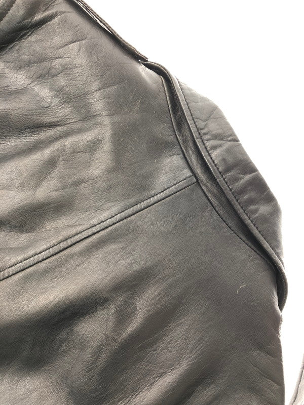 【現状渡し品】【メンズ】 JACK ROSE ジャック ローズ SHEEP SKIN RIDERS 273502 シープ スキン ライダース ライトアウター 147-260815-rt-18-tagh サイズ：3 カラー：ブラック 万代Net店
