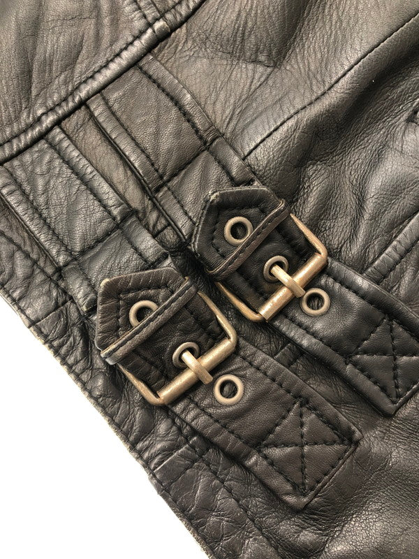 【現状渡し品】【メンズ】 JACK ROSE ジャック ローズ SHEEP SKIN RIDERS 273502 シープ スキン ライダース ライトアウター 147-260815-rt-18-tagh サイズ：3 カラー：ブラック 万代Net店