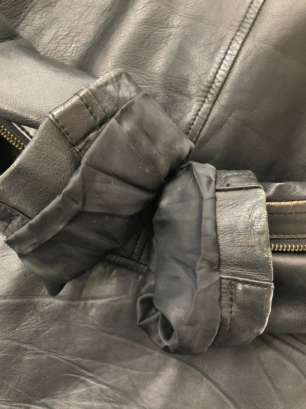 【現状渡し品】【メンズ】 JACK ROSE ジャック ローズ SHEEP SKIN RIDERS 273502 シープ スキン ライダース ライトアウター 147-260815-rt-18-tagh サイズ：3 カラー：ブラック 万代Net店