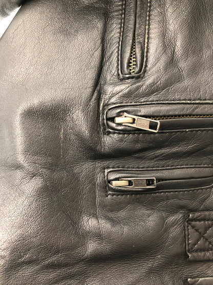 【現状渡し品】【メンズ】 JACK ROSE ジャック ローズ SHEEP SKIN RIDERS 273502 シープ スキン ライダース ライトアウター 147-260815-rt-18-tagh サイズ：3 カラー：ブラック 万代Net店