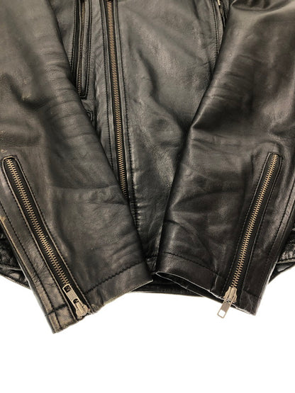【現状渡し品】【メンズ】 JACK ROSE ジャック ローズ SHEEP SKIN RIDERS 273502 シープ スキン ライダース ライトアウター 147-260815-rt-18-tagh サイズ：3 カラー：ブラック 万代Net店