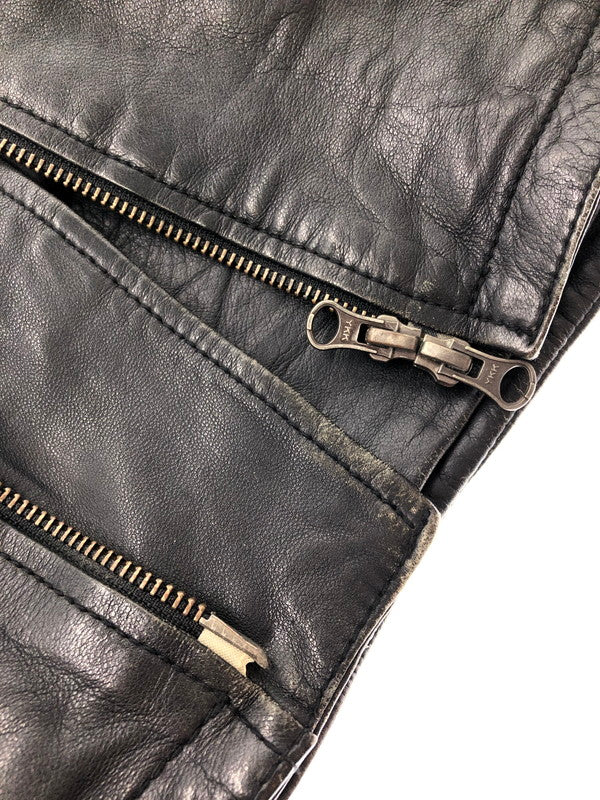 【現状渡し品】【メンズ】 JACK ROSE ジャック ローズ SHEEP SKIN RIDERS 273502 シープ スキン ライダース ライトアウター 147-260815-rt-18-tagh サイズ：3 カラー：ブラック 万代Net店