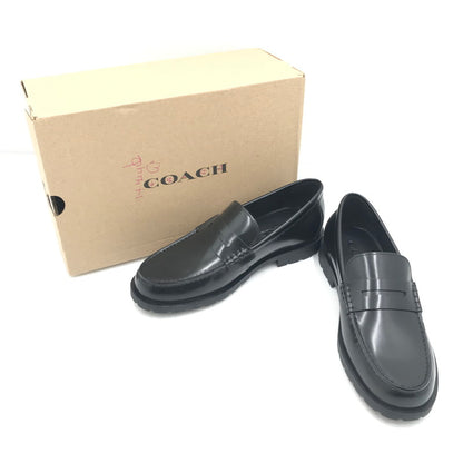 【中古美品】【メンズ】 COACH コーチ REAGAN PENNY LOAFERS CAP31 レーガン ペニー ローファー 靴 183-260815-rt-28-tagh サイズ：26ｃｍ ＵＳ9Ｄ カラー：ブラック 万代Net店