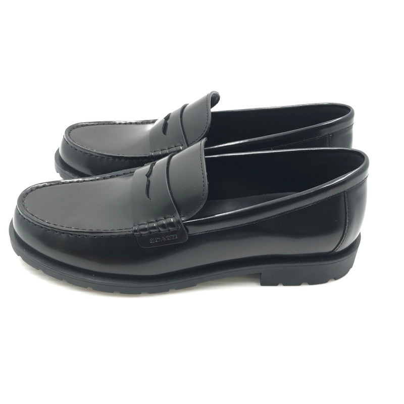 【中古美品】【メンズ】 COACH コーチ REAGAN PENNY LOAFERS CAP31 レーガン ペニー ローファー 靴 183-260815-rt-28-tagh サイズ：26ｃｍ ＵＳ9Ｄ カラー：ブラック 万代Net店