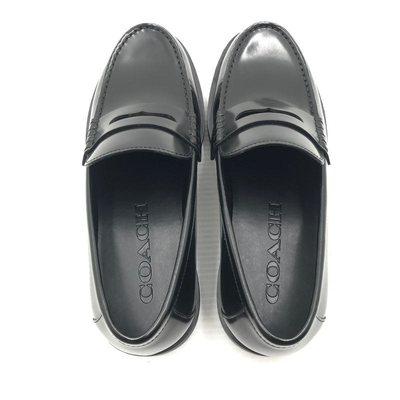 【中古美品】【メンズ】 COACH コーチ REAGAN PENNY LOAFERS CAP31 レーガン ペニー ローファー 靴 183-260815-rt-28-tagh サイズ：26ｃｍ ＵＳ9Ｄ カラー：ブラック 万代Net店