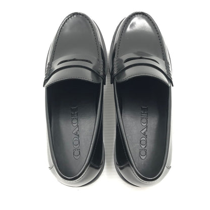 【中古美品】【メンズ】 COACH コーチ REAGAN PENNY LOAFERS CAP31 レーガン ペニー ローファー 靴 183-260815-rt-28-tagh サイズ：26ｃｍ ＵＳ9Ｄ カラー：ブラック 万代Net店