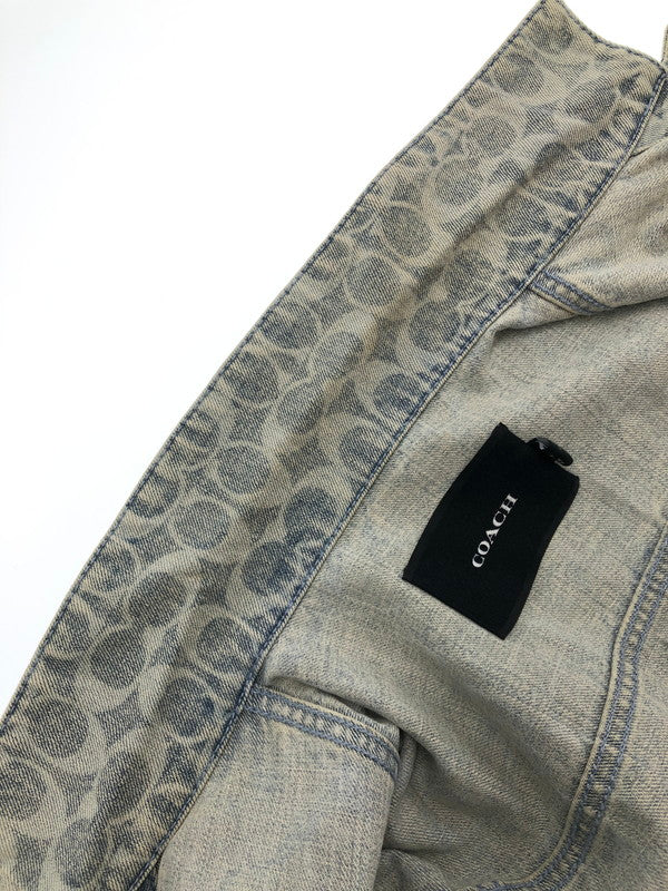 【中古品】【メンズ】 COACH コーチ SIGNATURE DENIM JACKET C8787 シグネイチャー デニムジャケット ライトアウター 183-260815-rt-12-tagh サイズ：M カラー：インディゴ 万代Net店