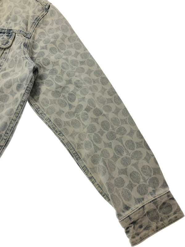【中古品】【メンズ】 COACH コーチ SIGNATURE DENIM JACKET C8787 シグネイチャー デニムジャケット ライトアウター 183-260815-rt-12-tagh サイズ：M カラー：インディゴ 万代Net店