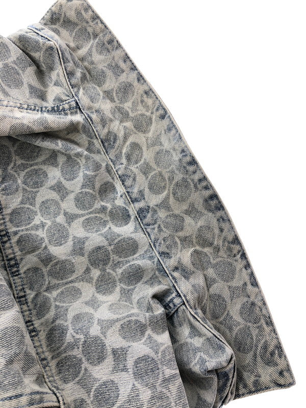 【中古品】【メンズ】 COACH コーチ SIGNATURE DENIM JACKET C8787 シグネイチャー デニムジャケット ライトアウター 183-260815-rt-12-tagh サイズ：M カラー：インディゴ 万代Net店