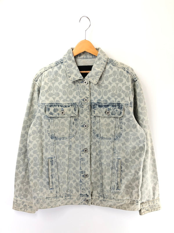 【中古品】【メンズ】 COACH コーチ SIGNATURE DENIM JACKET C8787 シグネイチャー デニムジャケット ライトアウター 183-260815-rt-12-tagh サイズ：M カラー：インディゴ 万代Net店