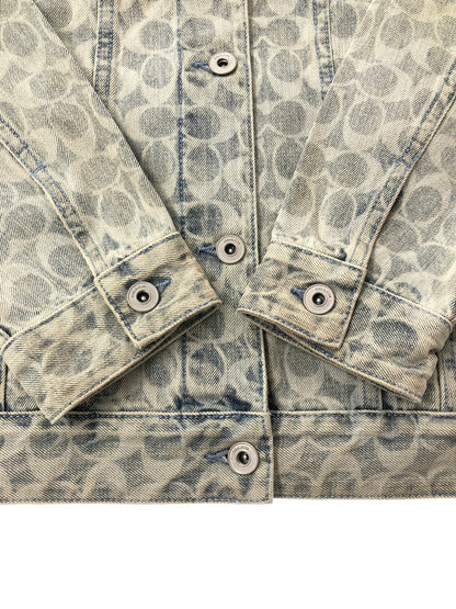 【中古品】【メンズ】 COACH コーチ SIGNATURE DENIM JACKET C8787 シグネイチャー デニムジャケット ライトアウター 183-260815-rt-12-tagh サイズ：M カラー：インディゴ 万代Net店