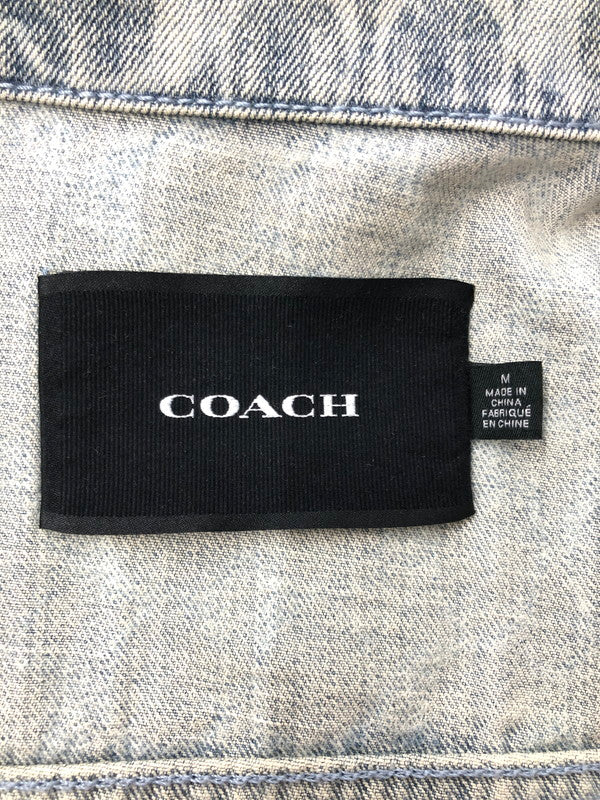 【中古品】【メンズ】 COACH コーチ SIGNATURE DENIM JACKET C8787 シグネイチャー デニムジャケット ライトアウター 183-260815-rt-12-tagh サイズ：M カラー：インディゴ 万代Net店