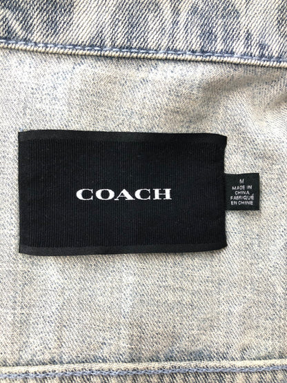 【中古品】【メンズ】 COACH コーチ SIGNATURE DENIM JACKET C8787 シグネイチャー デニムジャケット ライトアウター 183-260815-rt-12-tagh サイズ：M カラー：インディゴ 万代Net店