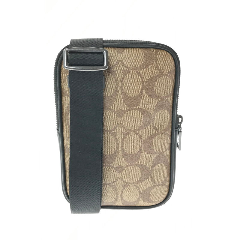 【中古品】【メンズ】 COACH コーチ SIGNATURE COATED CANVAS BROWN C0912シグネチャー コーテッド キャンバス ショルダーバッグ カバン 180-260904-rt-22-tagh カラー：ブラウン 万代Net店