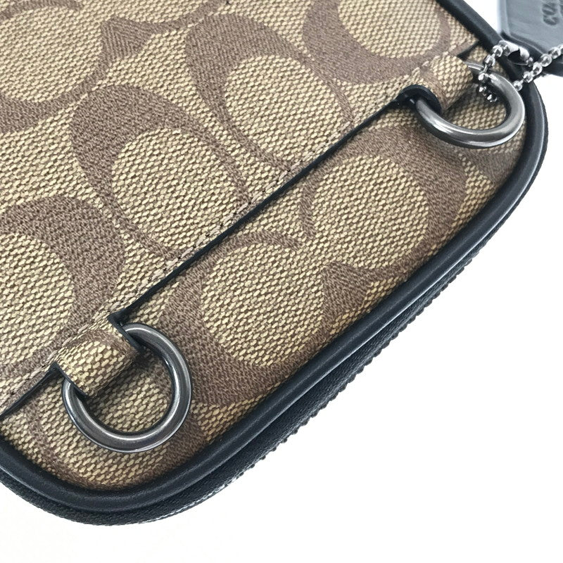 【中古品】【メンズ】 COACH コーチ SIGNATURE COATED CANVAS BROWN C0912シグネチャー コーテッド キャンバス ショルダーバッグ カバン 180-260904-rt-22-tagh カラー：ブラウン 万代Net店