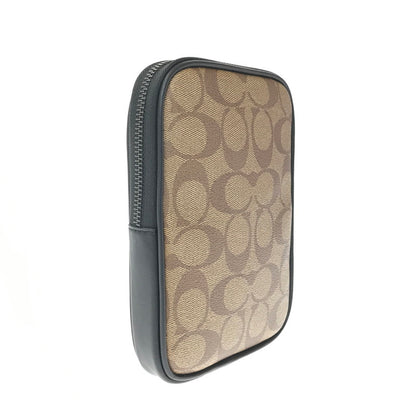 【中古品】【メンズ】 COACH コーチ SIGNATURE COATED CANVAS BROWN C0912シグネチャー コーテッド キャンバス ショルダーバッグ カバン 180-260904-rt-22-tagh カラー：ブラウン 万代Net店