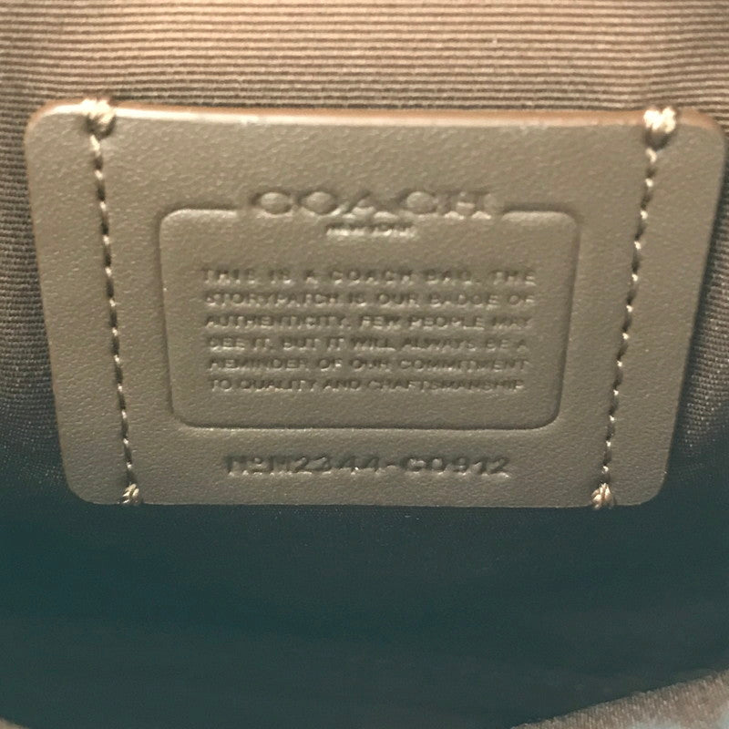 【中古品】【メンズ】 COACH コーチ SIGNATURE COATED CANVAS BROWN C0912シグネチャー コーテッド キャンバス ショルダーバッグ カバン 180-260904-rt-22-tagh カラー：ブラウン 万代Net店