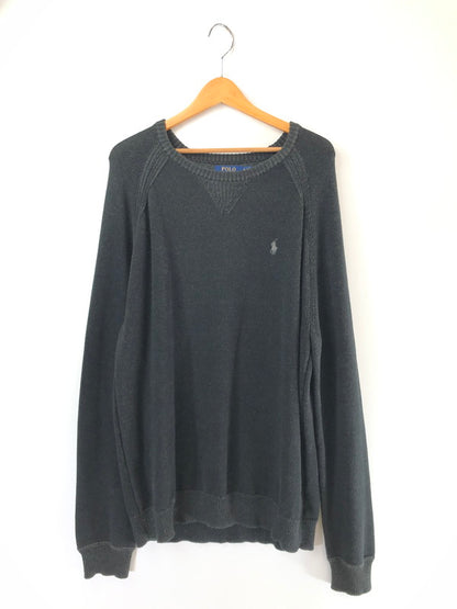 【中古品】【メンズ】 POLO RALPH LAUREN ポロ・ラルフローレン KNIT SWEATER BLACK 前V ニット セーター トップス 147-260815-rt-11-tagh サイズ：XL カラー：ブラック 万代Net店