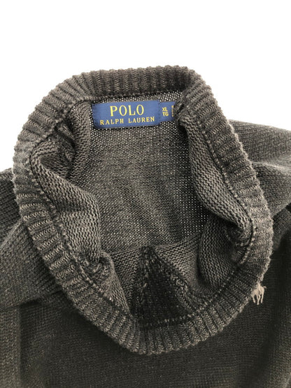 【中古品】【メンズ】 POLO RALPH LAUREN ポロ・ラルフローレン KNIT SWEATER BLACK 前V ニット セーター トップス 147-260815-rt-11-tagh サイズ：XL カラー：ブラック 万代Net店
