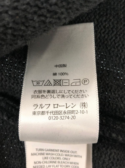 【中古品】【メンズ】 POLO RALPH LAUREN ポロ・ラルフローレン KNIT SWEATER BLACK 前V ニット セーター トップス 147-260815-rt-11-tagh サイズ：XL カラー：ブラック 万代Net店