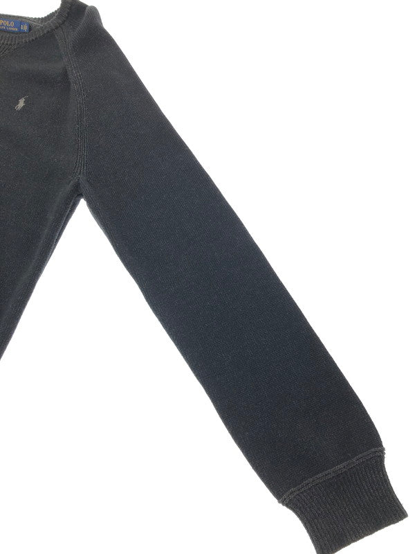 【中古品】【メンズ】 POLO RALPH LAUREN ポロ・ラルフローレン KNIT SWEATER BLACK 前V ニット セーター トップス 147-260815-rt-11-tagh サイズ：XL カラー：ブラック 万代Net店