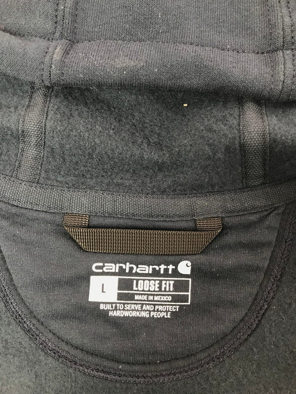 【中古品】【メンズ】 CARHARTT カーハート LOOSE FIT ZIP UP HOODIE K122 472 ルーズ フィット ジップ アップ フーディー パーカー 147-260814-rt-13-tagh サイズ：L カラー：ネイビー 万代Net店