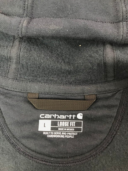 【中古品】【メンズ】 CARHARTT カーハート LOOSE FIT ZIP UP HOODIE K122 472 ルーズ フィット ジップ アップ フーディー パーカー 147-260814-rt-13-tagh サイズ：L カラー：ネイビー 万代Net店