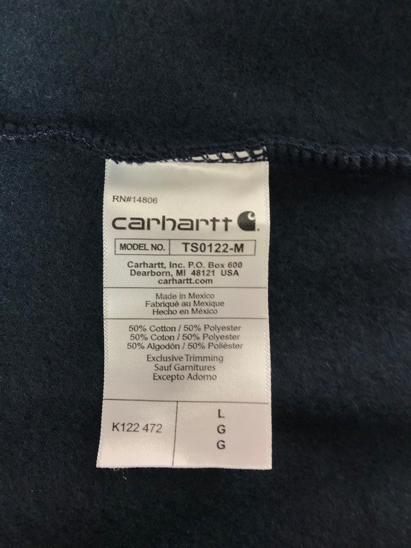【中古品】【メンズ】 CARHARTT カーハート LOOSE FIT ZIP UP HOODIE K122 472 ルーズ フィット ジップ アップ フーディー パーカー 147-260814-rt-13-tagh サイズ：L カラー：ネイビー 万代Net店