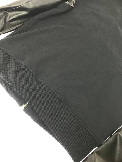 【中古品】【メンズ】 DIESEL ディーゼル S-MIRR-NEW-B JACKET A13041 フェイクレザー 切り替え パーカー トップス 141-260814-rt-14-tagh サイズ：L カラー：ブラック 万代Net店