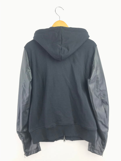 【中古品】【メンズ】 DIESEL ディーゼル S-MIRR-NEW-B JACKET A13041 フェイクレザー 切り替え パーカー トップス 141-260814-rt-14-tagh サイズ：L カラー：ブラック 万代Net店