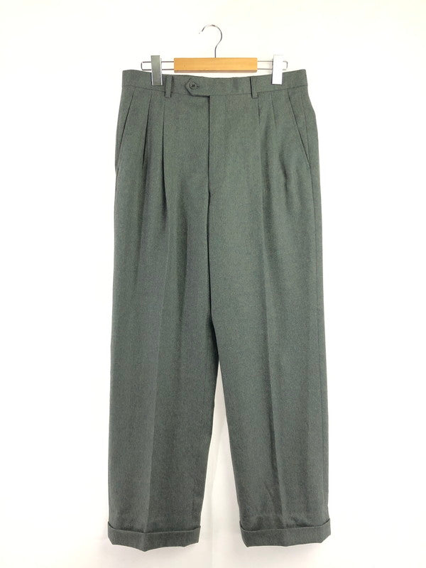 【中古品】【メンズ】 CHRISTIAN DIOR クリスチャン ディオール MONSIEUR WOOL SLACKS PANTS ムッシュ ウール スラックス パンツ ボトムス 152-260816-rt-21-tagh サイズ：82L カラー：グリーン系 万代Net店