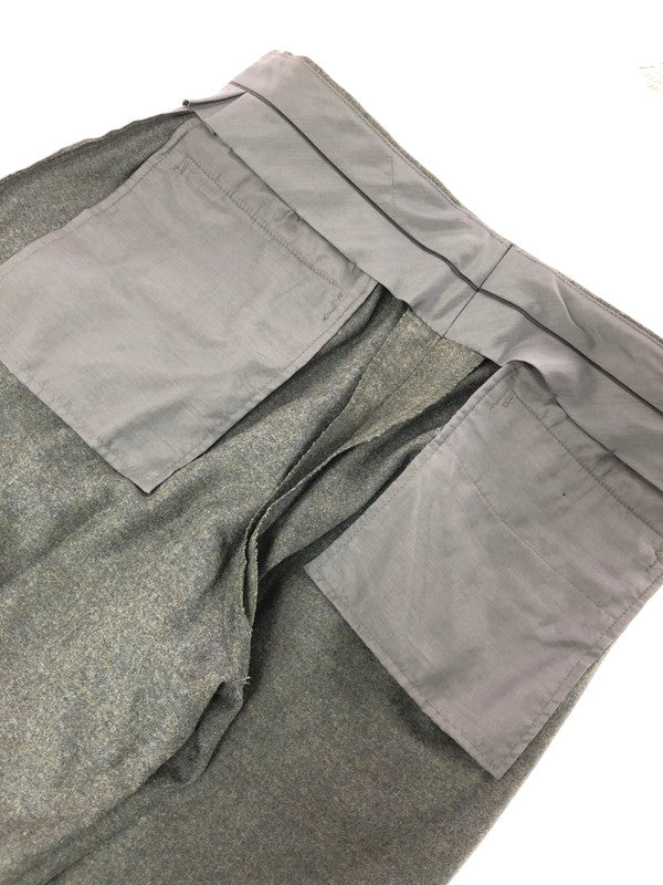 【中古品】【メンズ】 CHRISTIAN DIOR クリスチャン ディオール MONSIEUR WOOL SLACKS PANTS ムッシュ ウール スラックス パンツ ボトムス 152-260816-rt-21-tagh サイズ：82L カラー：グリーン系 万代Net店