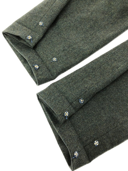 【中古品】【メンズ】 CHRISTIAN DIOR クリスチャン ディオール MONSIEUR WOOL SLACKS PANTS ムッシュ ウール スラックス パンツ ボトムス 152-260816-rt-21-tagh サイズ：82L カラー：グリーン系 万代Net店