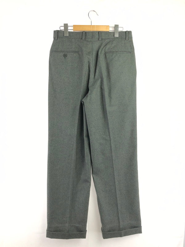 【中古品】【メンズ】 CHRISTIAN DIOR クリスチャン ディオール MONSIEUR WOOL SLACKS PANTS ムッシュ ウール スラックス パンツ ボトムス 152-260816-rt-21-tagh サイズ：82L カラー：グリーン系 万代Net店