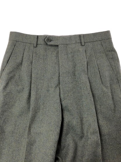 【中古品】【メンズ】 CHRISTIAN DIOR クリスチャン ディオール MONSIEUR WOOL SLACKS PANTS ムッシュ ウール スラックス パンツ ボトムス 152-260816-rt-21-tagh サイズ：82L カラー：グリーン系 万代Net店