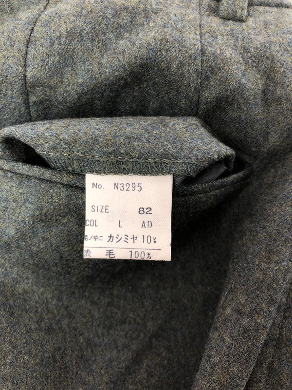 【中古品】【メンズ】 CHRISTIAN DIOR クリスチャン ディオール MONSIEUR WOOL SLACKS PANTS ムッシュ ウール スラックス パンツ ボトムス 152-260816-rt-21-tagh サイズ：82L カラー：グリーン系 万代Net店