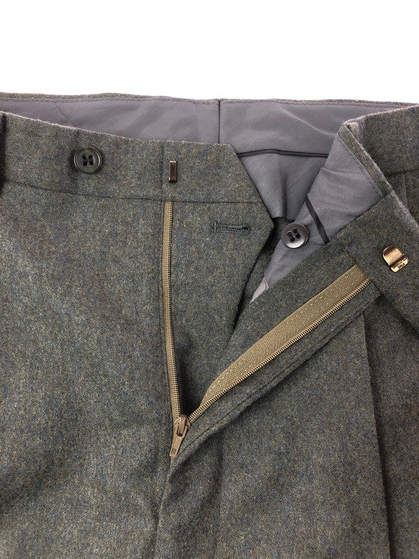 【中古品】【メンズ】 CHRISTIAN DIOR クリスチャン ディオール MONSIEUR WOOL SLACKS PANTS ムッシュ ウール スラックス パンツ ボトムス 152-260816-rt-21-tagh サイズ：82L カラー：グリーン系 万代Net店