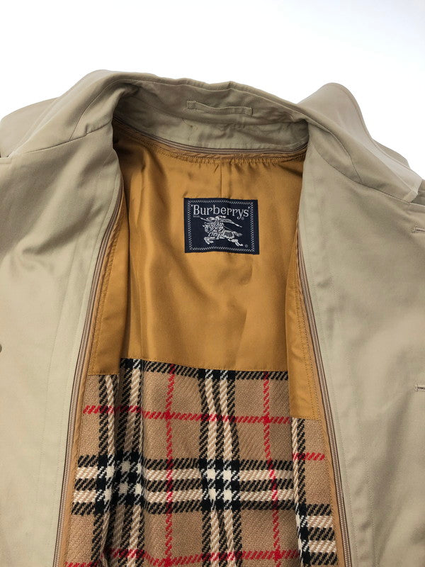【中古品】【メンズ】 BURBERRYS バーバリーズ WOOL CHECK LINER SOUTIEN COLLAR COAT サテンカラー コート 146-260815-rt-19-tagh サイズ：不明 下記参照 カラー：ベージュ 万代Net店