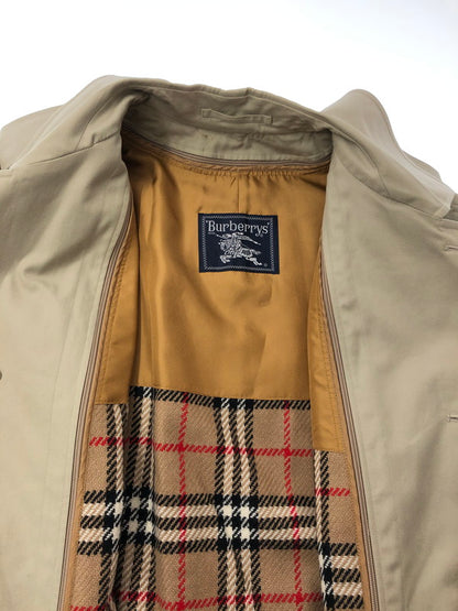 【中古品】【メンズ】 BURBERRYS バーバリーズ WOOL CHECK LINER SOUTIEN COLLAR COAT サテンカラー コート 146-260815-rt-19-tagh サイズ：不明 下記参照 カラー：ベージュ 万代Net店