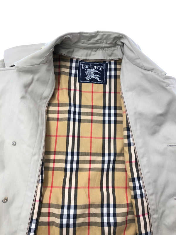 【中古品】【メンズ】 BURBERRYS バーバリーズ WOOL CHECK LINER SOUTIEN COLLAR COAT サテンカラー コート 146-260815-rt-19-tagh サイズ：不明 下記参照 カラー：ベージュ 万代Net店